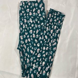 Gaiam Teal Cheetah Leggings